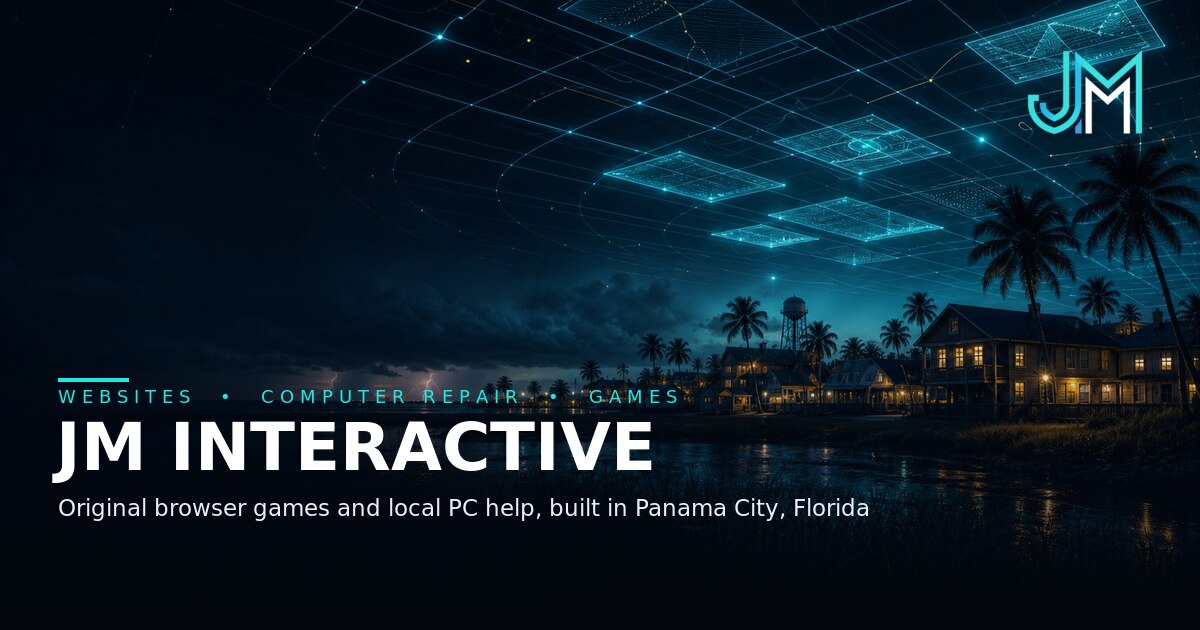 JM Interactive — the studio site I built and maintain